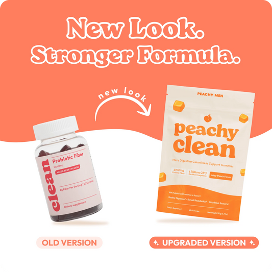 Peachy Clean" Sugar-Free Pre+Probiotic Fiber Gummies